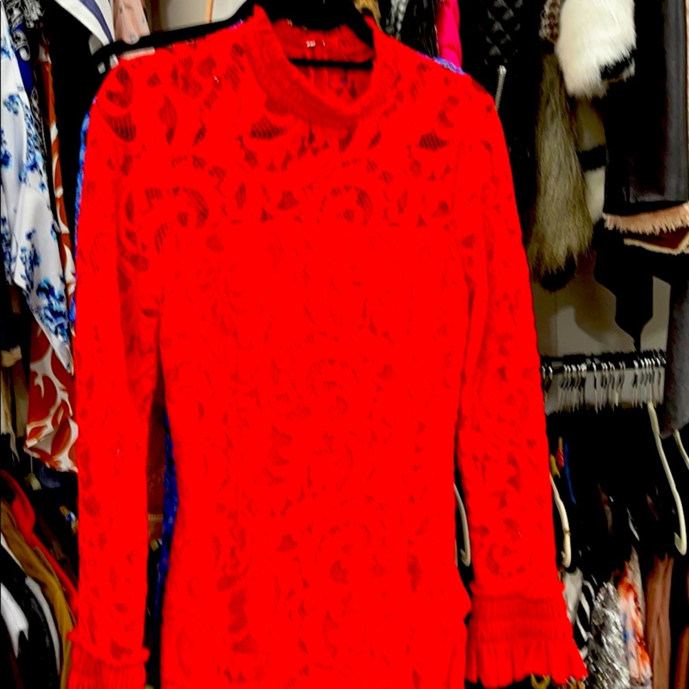 Beautiful red lace dress